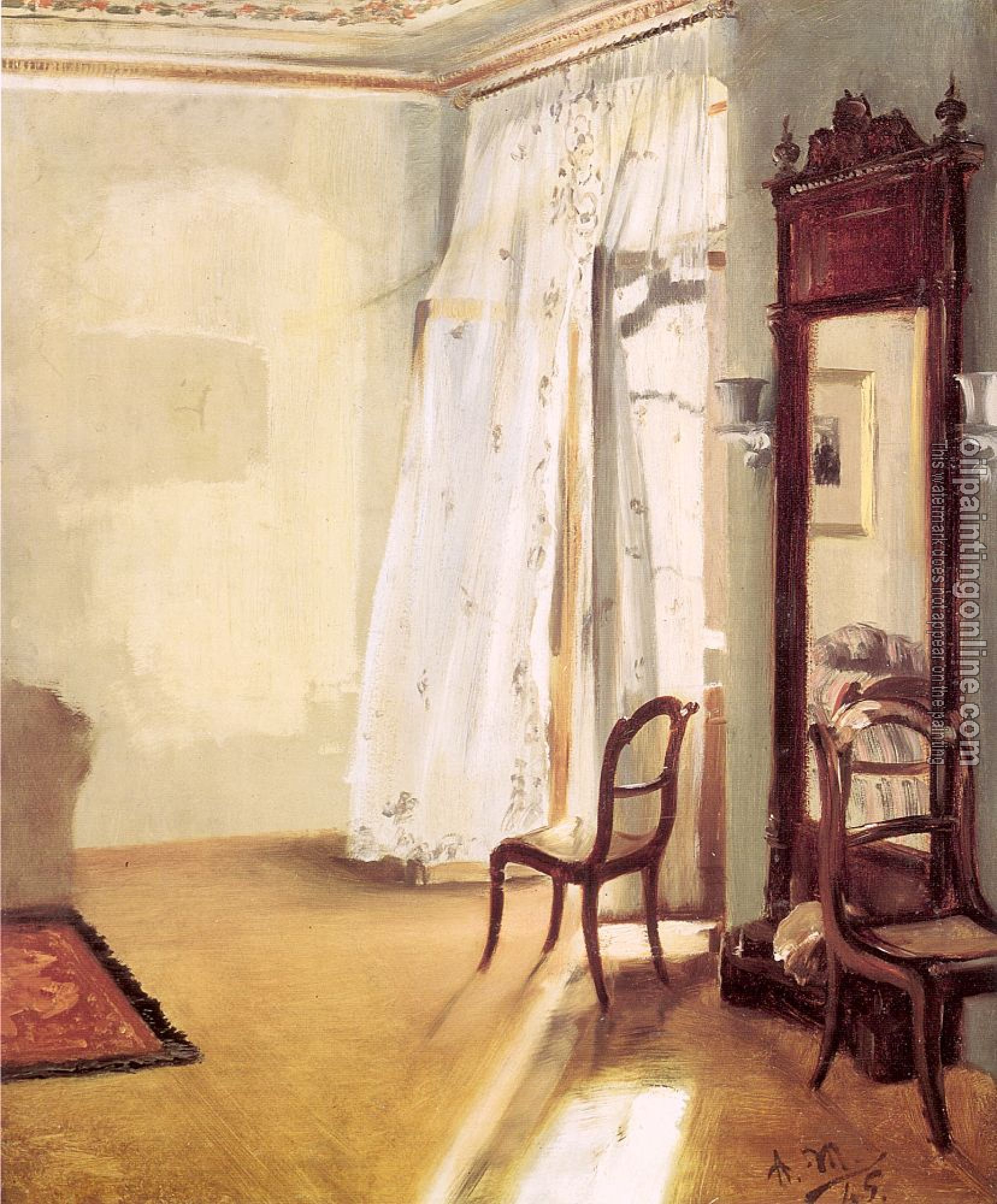 Menzel, Adolph von - The French Window